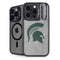 Michigan State University Grey Spartans Logo iPhone 15 Pro Kickstand Case